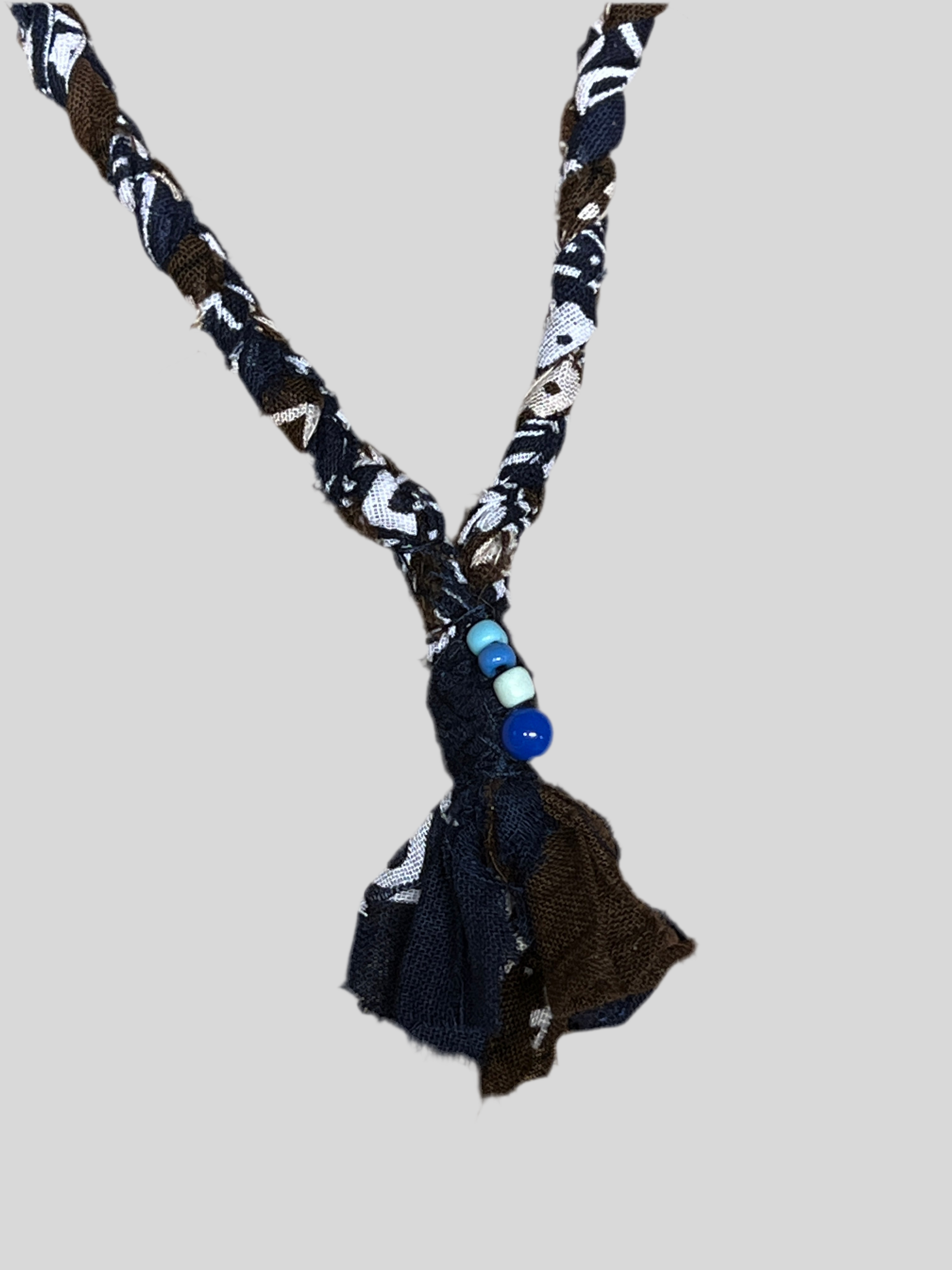 Bandana Necklace Blau/Braun